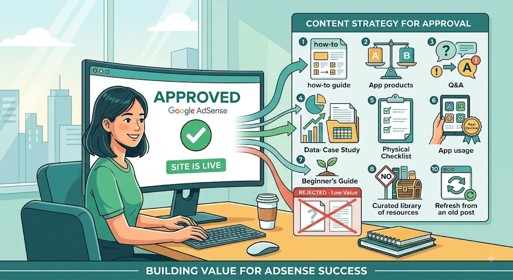 Content Strategy to Avoid Low Value Content AdSense Rejection